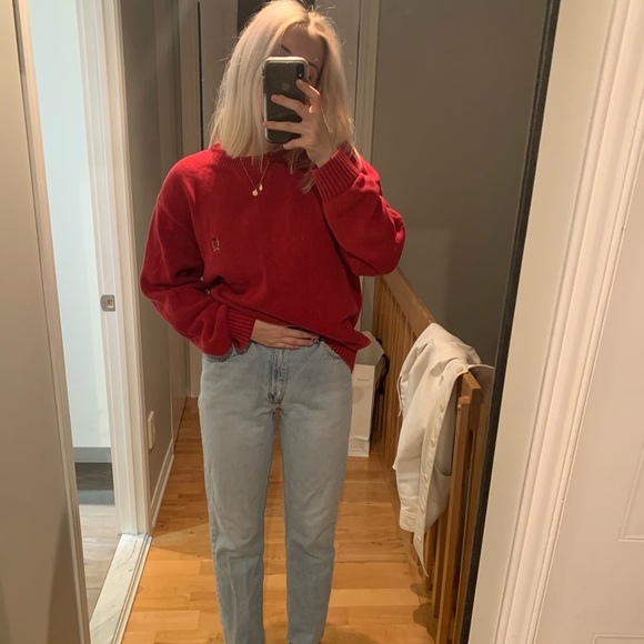 Tommy Hilfiger Red Varsity Sweater - Picture 4 of 4